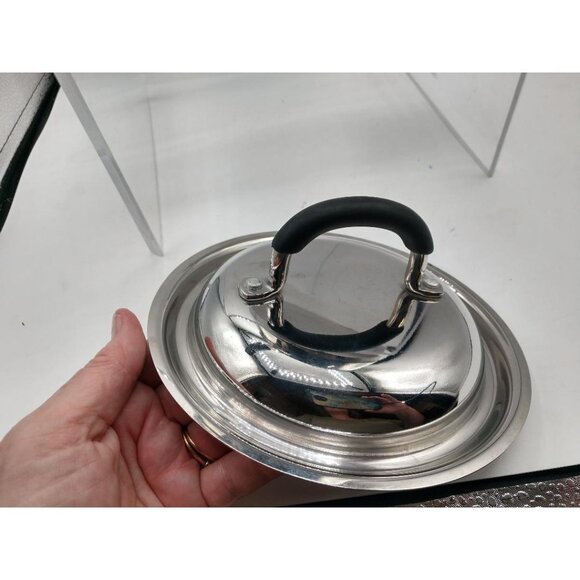 WearEver Stainless Steel Saucepan With Lid & Black Handle 7" x 3" - Picture 9 of 10